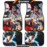 Dragon Ball Anime Car Floor Mats | DB Goku White Hair Blue 