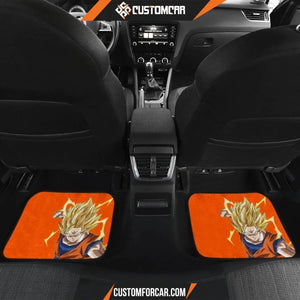 Dragon Ball Anime Car Floor Mats | DB Goku Yellow Hair 