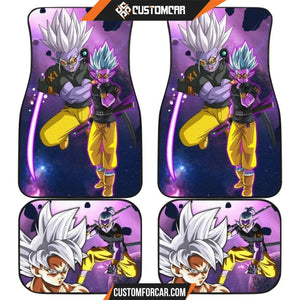 Dragon Ball Anime Car Floor Mats | DB Hero Fu x Black Goku 