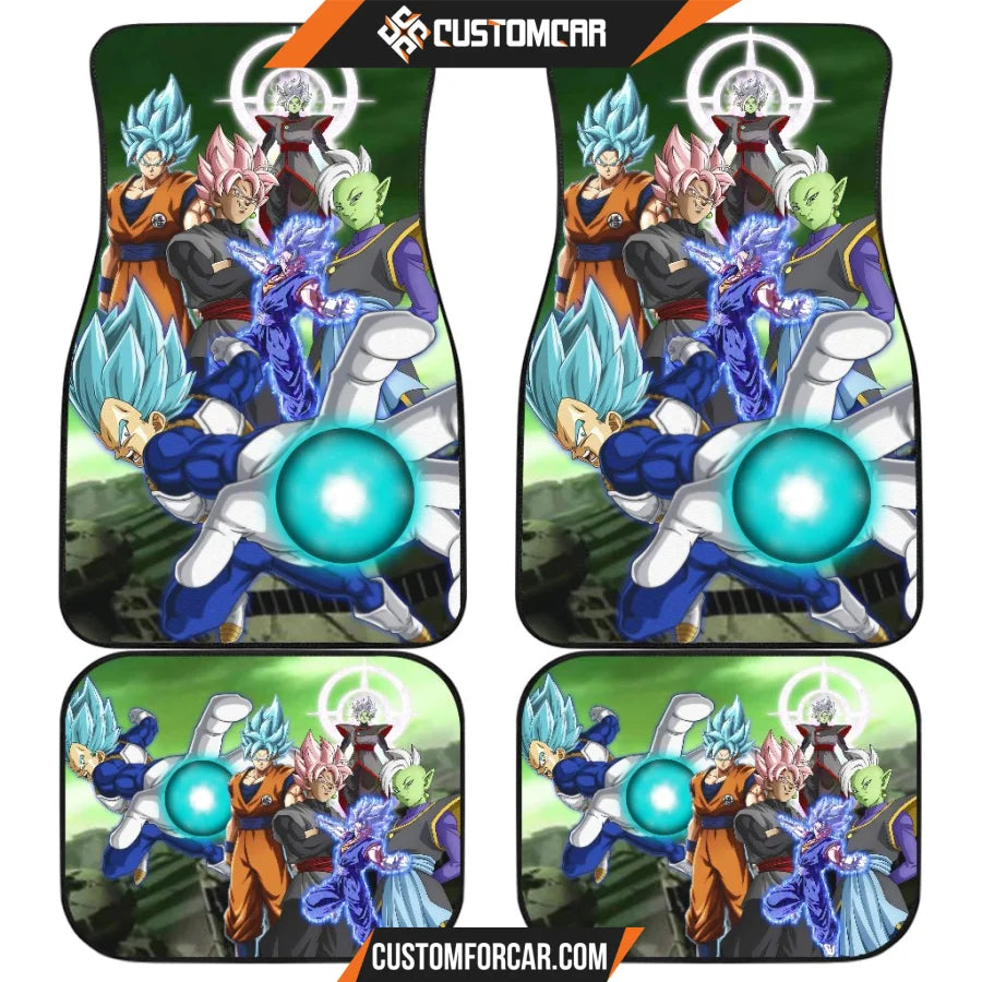 Dragon Ball Anime Car Floor Mats DB Saiyan Vegito Vs Zamazu