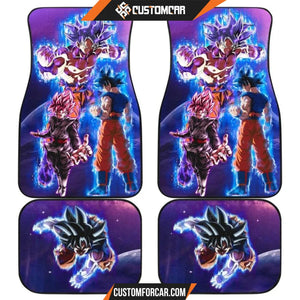 Dragon Ball Anime Car Floor Mats | DB Super Saiyan Goku Blue