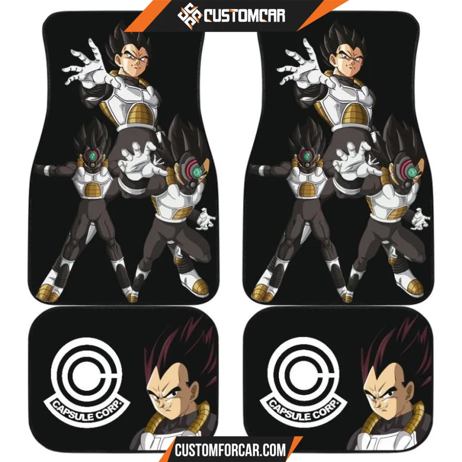 Dragon Ball Anime Car Floor Mats | DB Vegeta Xeno Dark Mask 