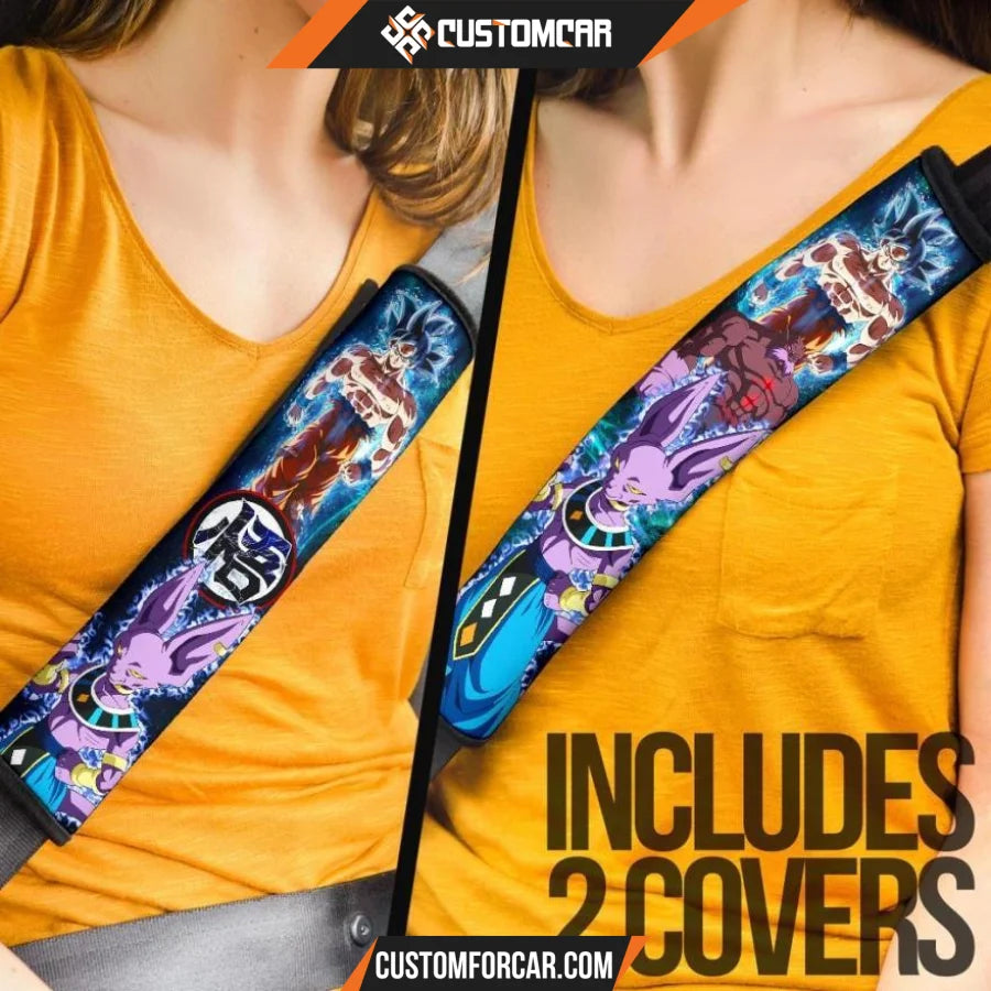 Dragon Ball Anime Seat Belt Covers | Beerus Super Power Vs 