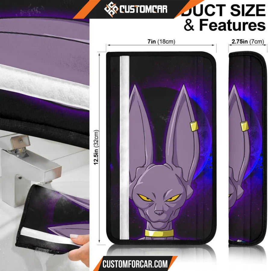 Dragon Ball Anime Seat Belt Covers | DB Beerus Universe 