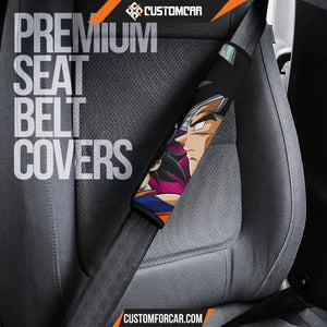 Dragon Ball Anime Seat Belt Covers | DB Evil Black Goku Pink