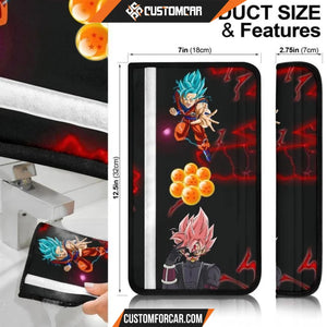 Dragon Ball Anime Seat Belt Covers | DB Evil Black Goku 