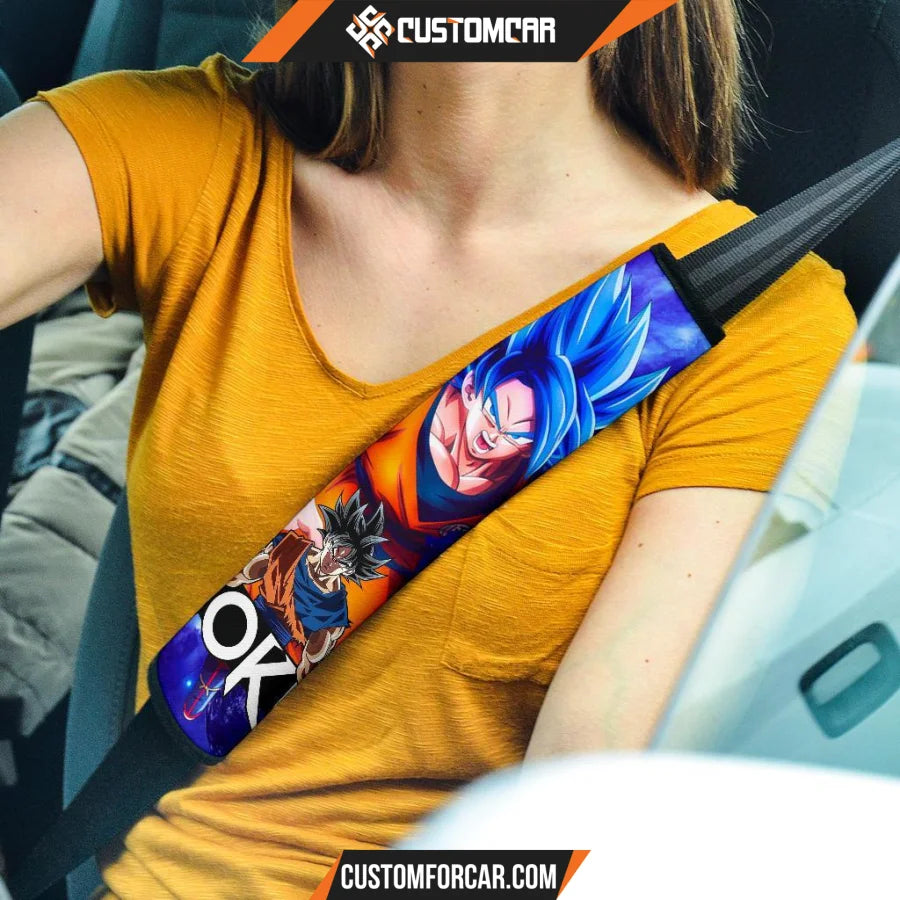 Dragon Ball Anime Seat Belt Covers | DB Goku Level Up Super 