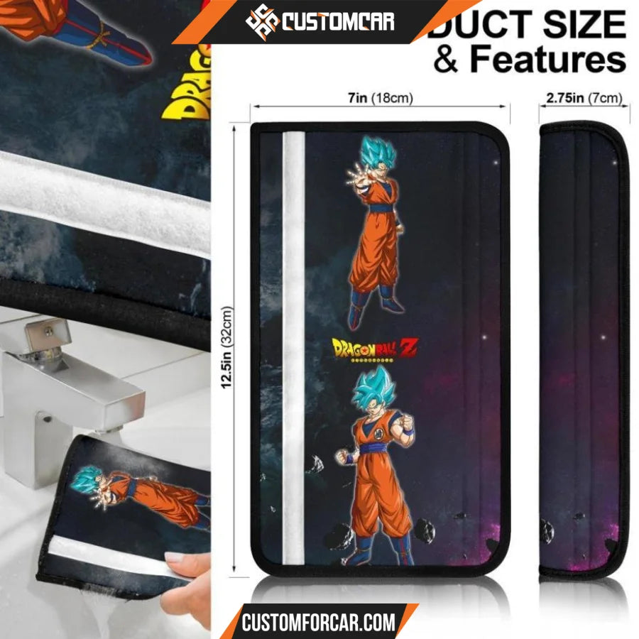 Dragon Ball Anime Seat Belt Covers | DB Goku Ultra Universe 