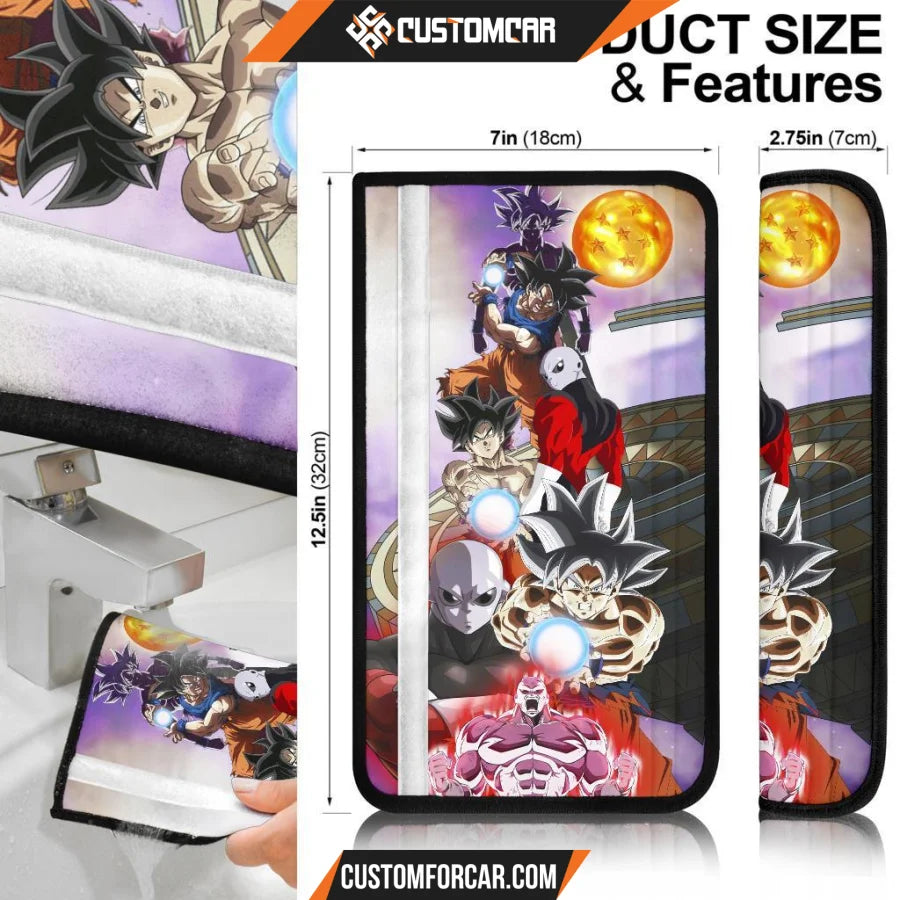 Dragon Ball Anime Seat Belt Covers | DB Goku Vs Jiren 