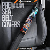 Dragon Ball Anime Seat Belt Covers | DB Goku White Hair Blue