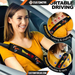 Dragon Ball Anime Seat Belt Covers | DB Goku With Halo On 