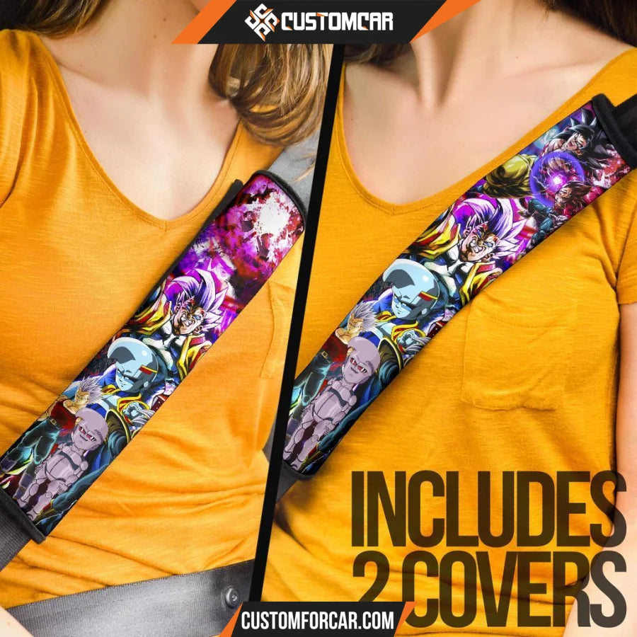 Dragon Ball Anime Seat Belt Covers | DB Super Saiyan Goku Vs