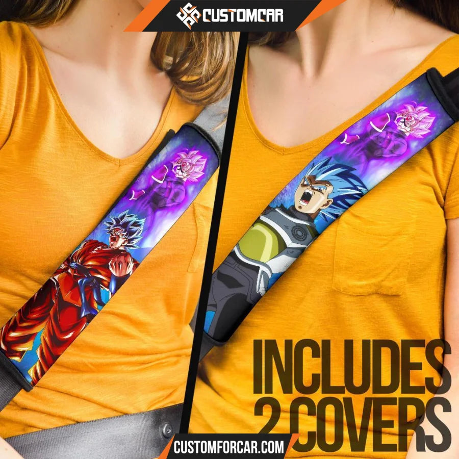 Dragon Ball Anime Seat Belt Covers | DB Vegeta Goku SS4 Vs 