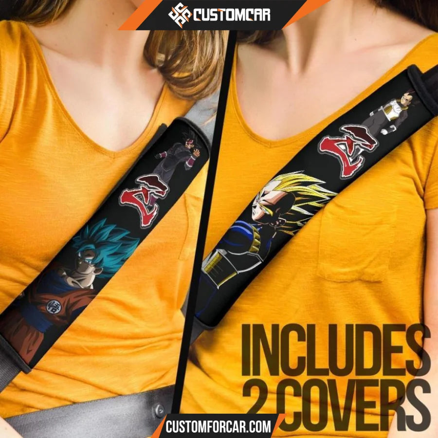 Dragon Ball Anime Seat Belt Covers | DB Vegeta Xeno Vs Goku 