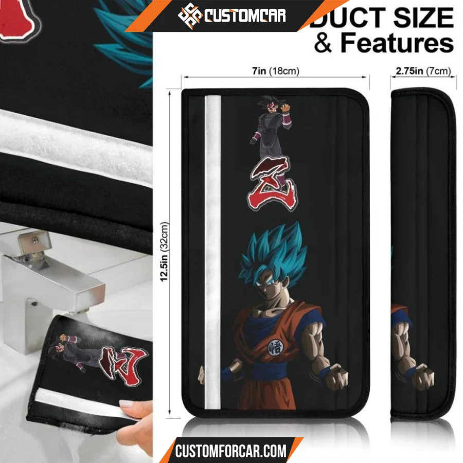 Dragon Ball Anime Seat Belt Covers | DB Vegeta Xeno Vs Goku 