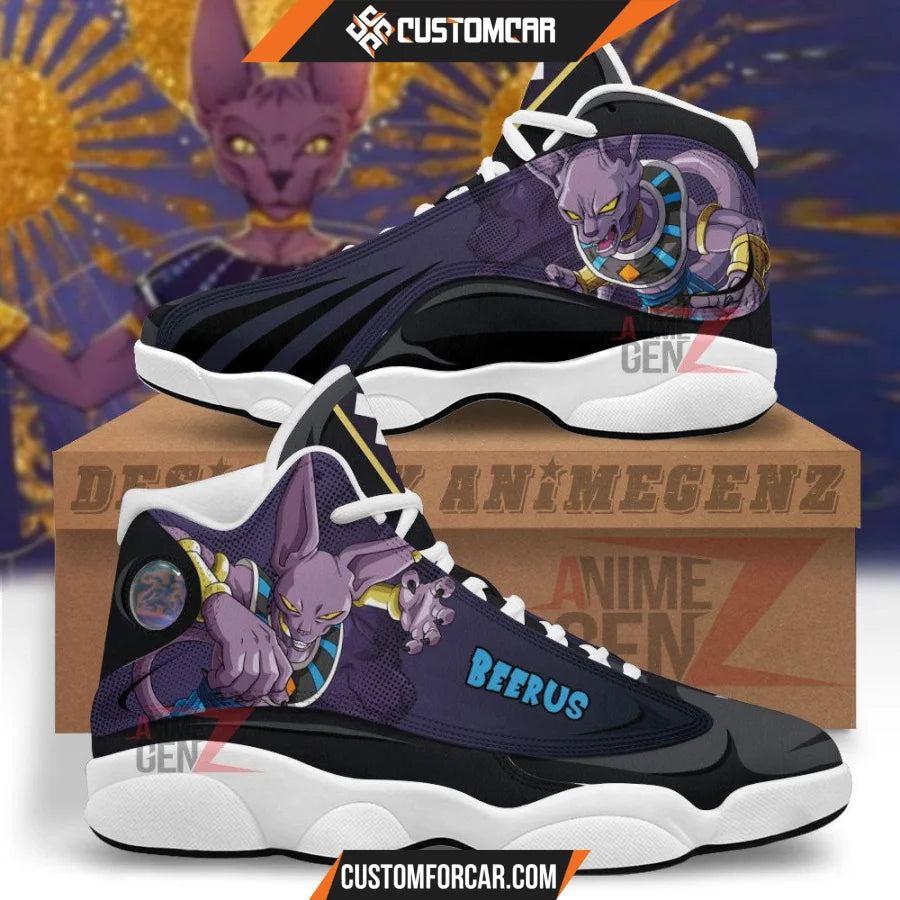 Dragon Ball Beerus Air Jordan 13 Sneakers Custom Anime Shoes