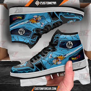 Dragon Ball Goku Super Saiyan Blue JD Sneakers Custom Anime