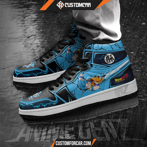 Dragon Ball Goku Super Saiyan Blue JD Sneakers Custom Anime