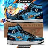 Dragon Ball Goku Super Saiyan Blue JD Sneakers Custom Anime