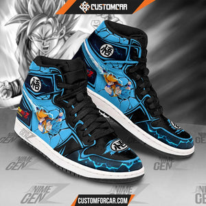 Dragon Ball Goku Super Saiyan Blue JD Sneakers Custom Anime