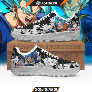 Dragon Ball Goku Vegeta Blue Sneakers Air Sneakers Custom