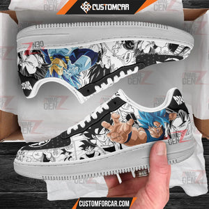 Dragon Ball Goku Vegeta Blue Sneakers Air Sneakers Custom