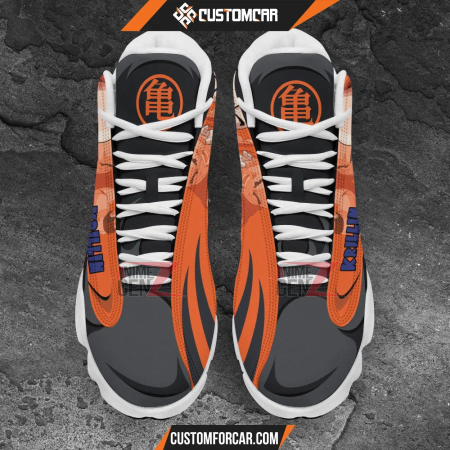 Dragon Ball Krillin Air Jordan 13 Sneakers Custom Anime