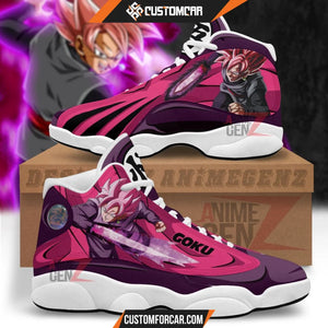 Dragon Ball Sneakers Goku Black Rose Air Jordan 13 Sneakers