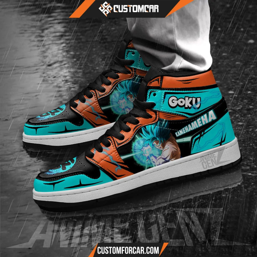 Dragon Ball Son Goku Blue JD Sneakers Custom Anime Shoes