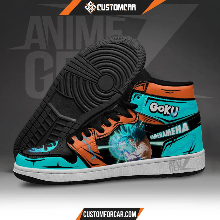 Dragon Ball Son Goku Blue JD Sneakers Custom Anime Shoes