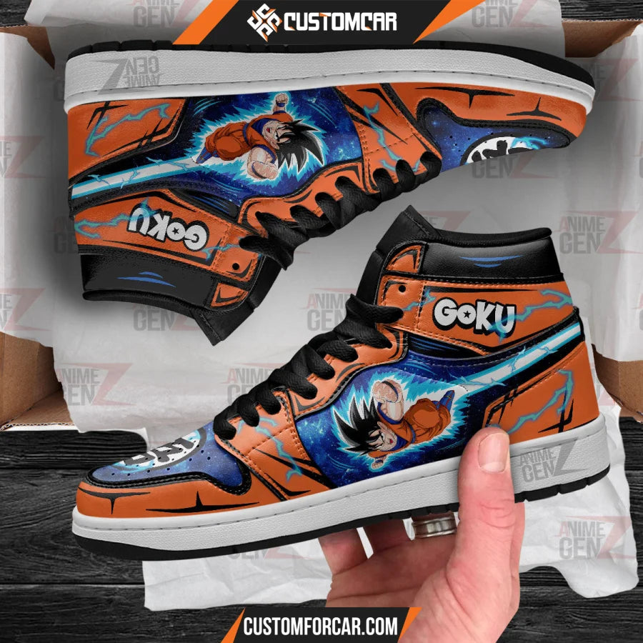 Dragon Ball Son Goku Flying JD Sneakers Custom Anime Shoes