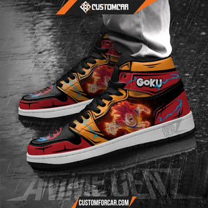 Dragon Ball Son Goku God JD Sneakers Custom Anime Shoes