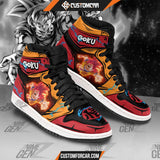 Dragon Ball Son Goku God JD Sneakers Custom Anime Shoes