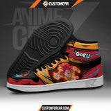 Dragon Ball Son Goku God JD Sneakers Custom Anime Shoes