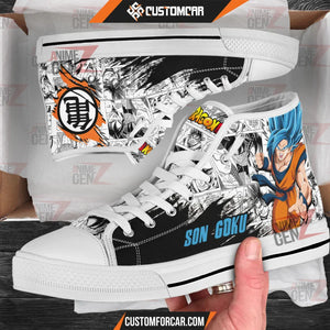 Dragon Ball Son Goku Super Saiyan High Top Shoes Custom