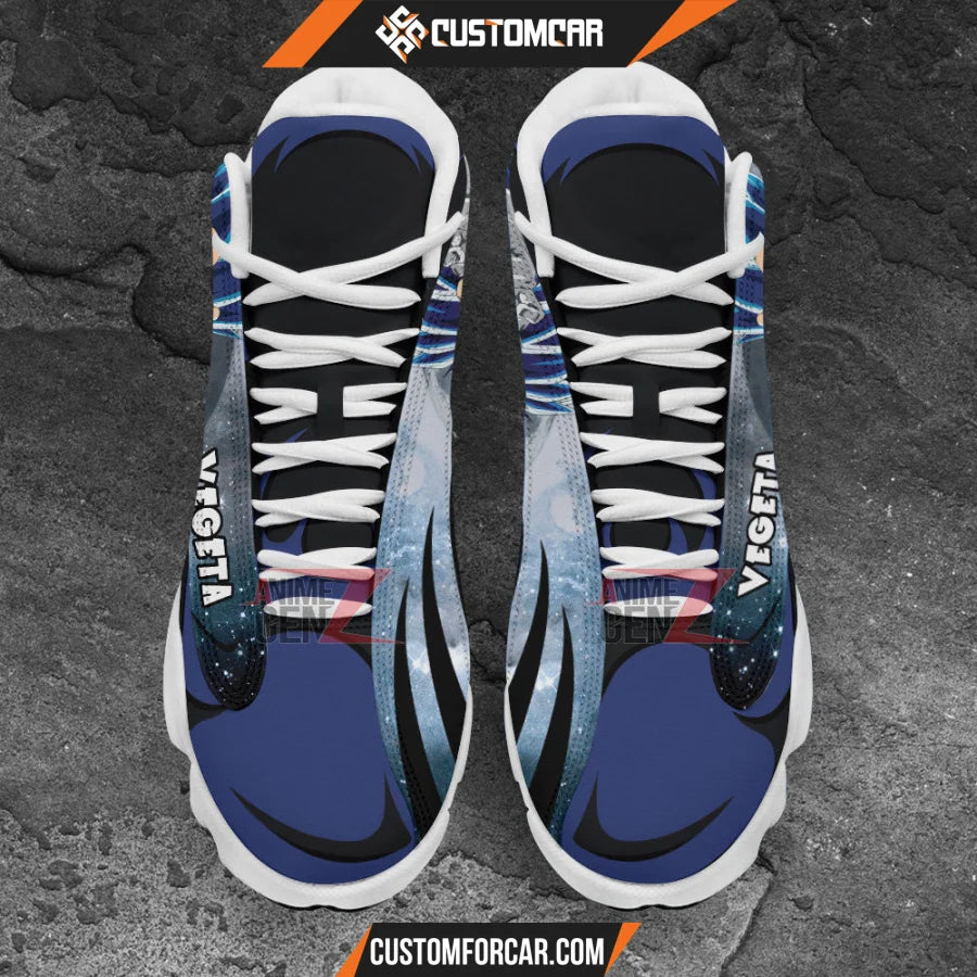 Dragon Ball Super Saiyan Vegeta Air Jordan 13 Sneakers