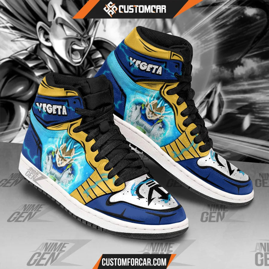 Dragon Ball Vegeta Blue JD Sneakers Custom Anime Shoes