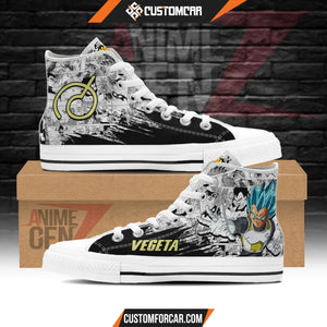 Dragon Ball Vegeta Fukkatsu Blue High Top Shoes Custom Anime