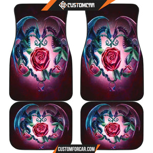 Dragon Couple Car Floor Mats Dragon Rose Car Accessories 