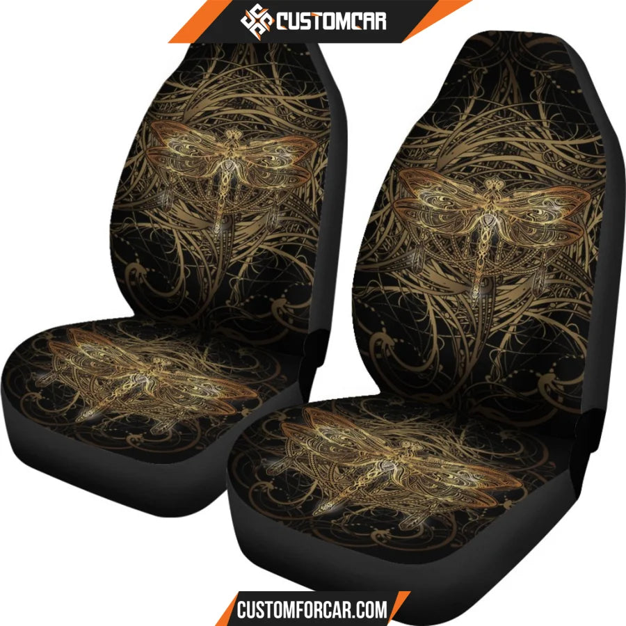 Dragonfly Mandala Art Car Seat Covers R0313026 - New Car 