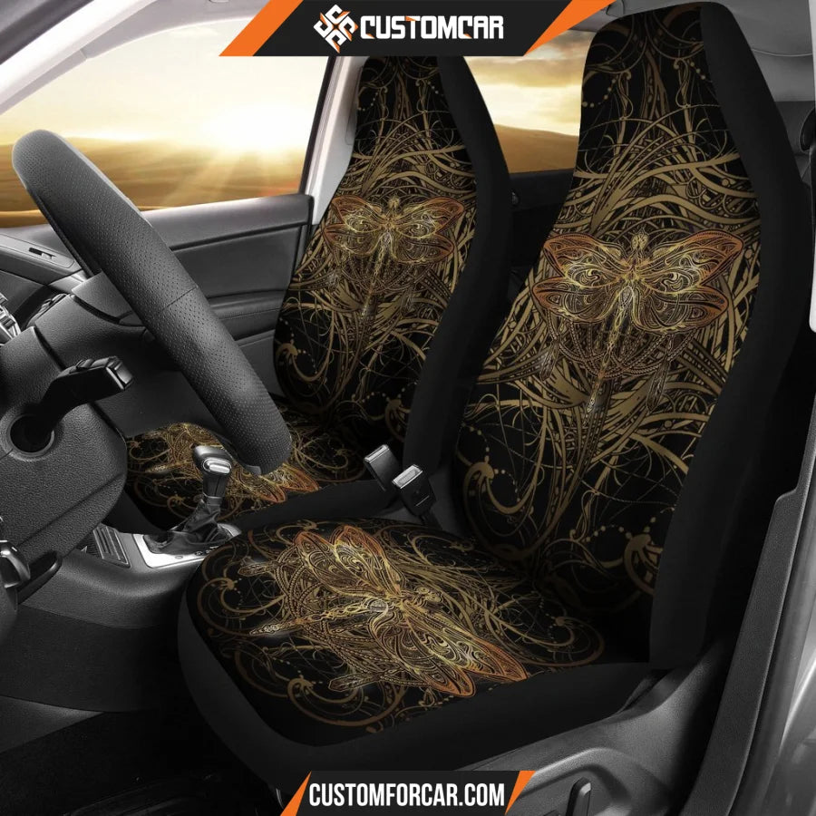 Dragonfly Mandala Art Car Seat Covers R0313026 - New Car 