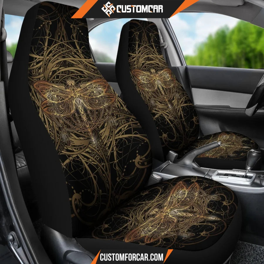 Dragonfly Mandala Art Car Seat Covers R0313026 - New Car 