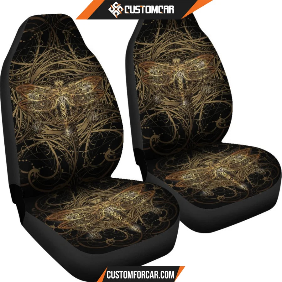 Dragonfly Mandala Art Car Seat Covers R0313026 - New Car 