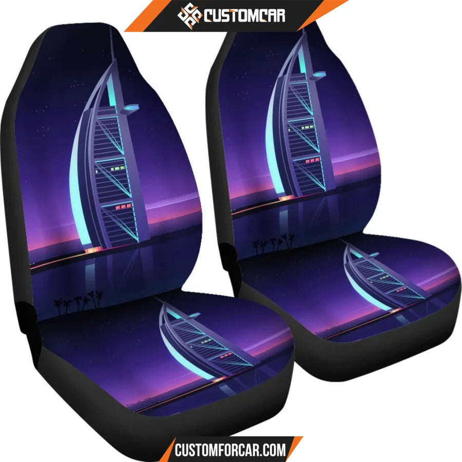 Dubai Tower Landscape Minimal Car Seat Covers R032602 - Car 