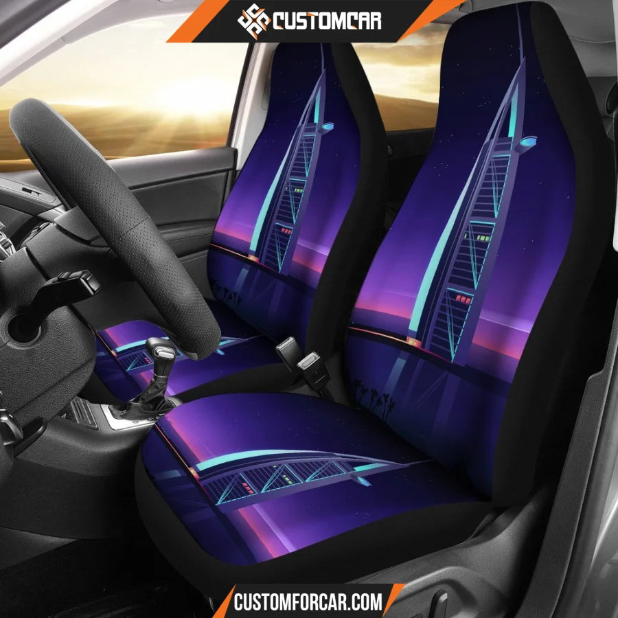 Dubai Tower Landscape Minimal Car Seat Covers R032602 - Car 