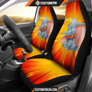 Dumbo Cartoon Car Seat Covers Dumbo Thunder Funny Seat 