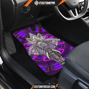 Elephant Artwork Car Floor Mats Mandala Car Accessories