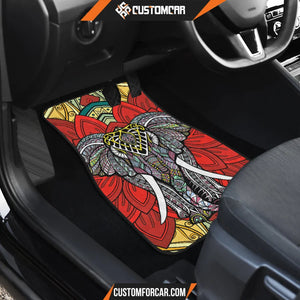 Elephant Artwork Car Floor Mats Mandala Car Accessories