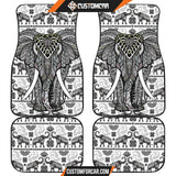 Elephant Artwork Car Floor Mats Mandala Car Accessories