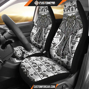 Elephant Artwork Car Seat Covers Mandala Car Accessories